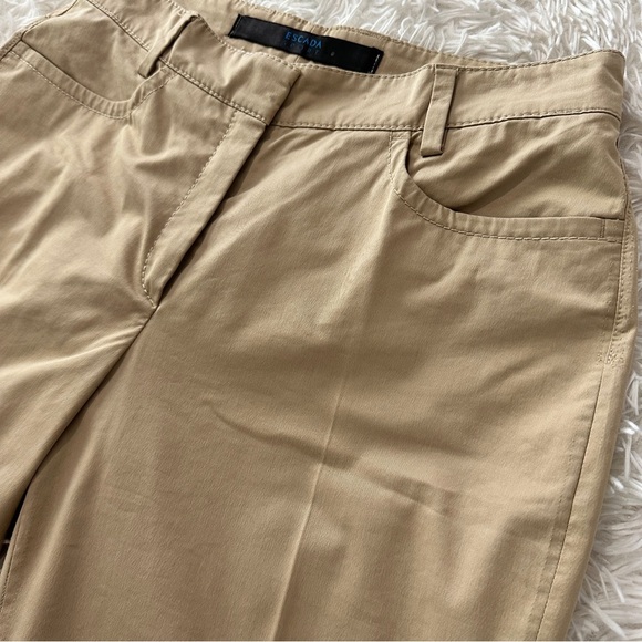 Escada Sport Retro 2000s Beige Bootcut Stretch Pants Women’s Size 40 (US 8) - Picture 4 of 12